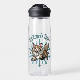 Botella De Agua Es Zoomie Time Maine Coon Cat