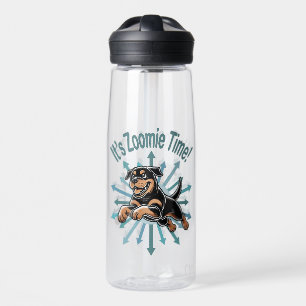 Botella De Agua Es Zoomie Time Rottweiler