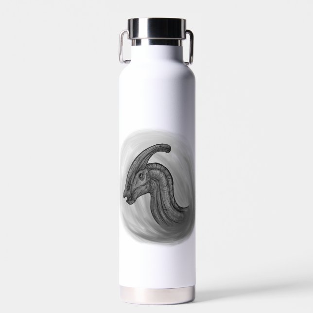Botella De Agua Esbozo de Parasaurolophus (Delantero)