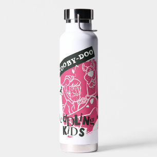 Botella De Agua Esbozo de Punk para niños con mezcolanza y escopet