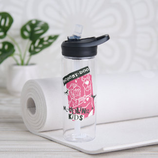 Botella De Agua Esbozo de Punk para niños con mezcolanza y escopet
