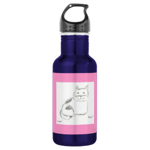 Botella De Agua Esbozo Kitty - Rosa