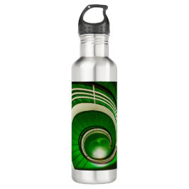 Botella De Agua Escalera circular verde