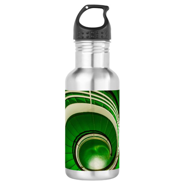 Botella De Agua Escalera circular verde (Anverso)