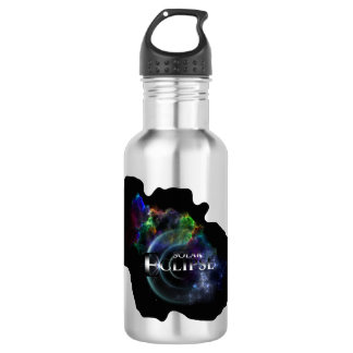 Botella De Agua Escapada de arte fractal de eclipse solar