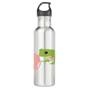 Botella De Agua Escarcha De Goma De Burbuja Bombilla