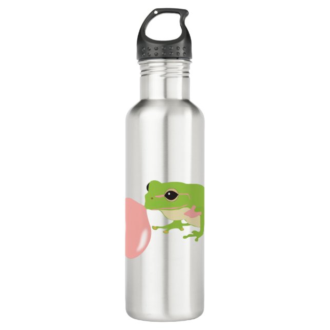 Botella De Agua Escarcha De Goma De Burbuja Bombilla (Anverso)