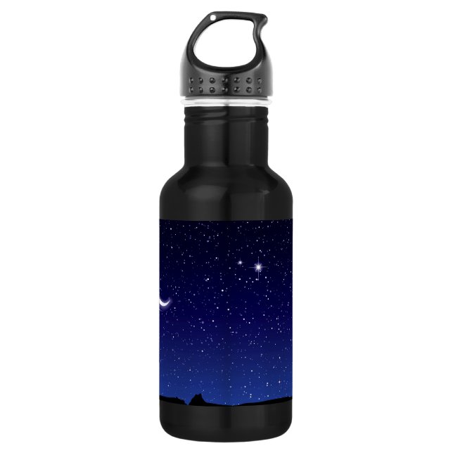 Botella De Agua Escena de la luna y de las estrellas (Anverso)
