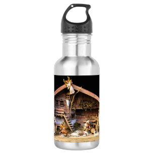 Botella De Agua Escena de la Natividad de los navidades