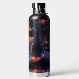 BOTELLA DE AGUA ESCENA ESPELUZNANTE DE NOCHE DE HALLOWEEN