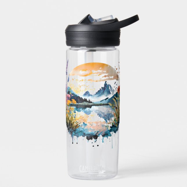 Botella De Agua Escenario de montaña acuático (Izquierdo)