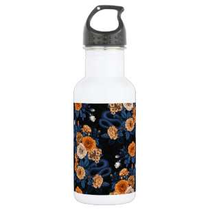 Botella De Agua Escondido en los rosas, naranja y azul