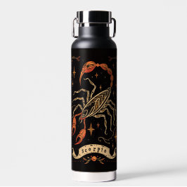 Botella de agua Escorpio Arte Celestial Zodiaco