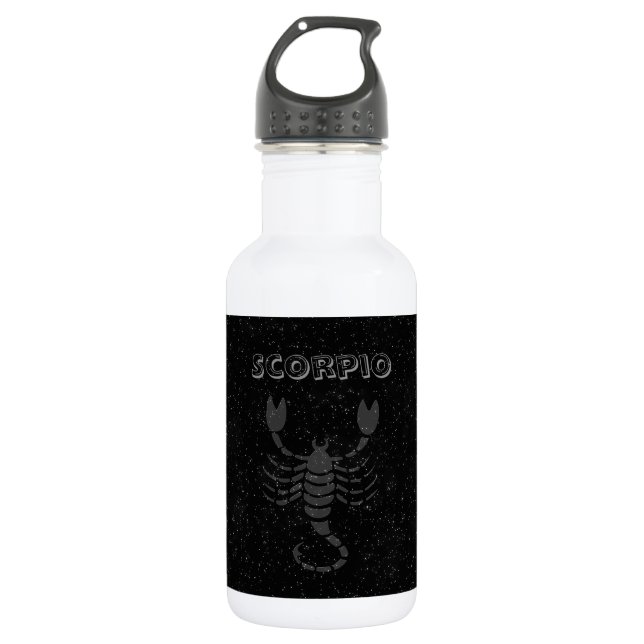 Botella De Agua Escorpio translúcido (Anverso)