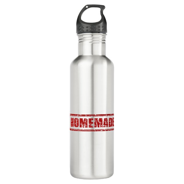 Botella De Agua Escrito en casa (Anverso)