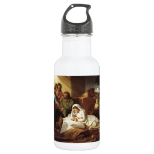 Botella De Agua Escritura del cristianismo de Jesús del bebé de