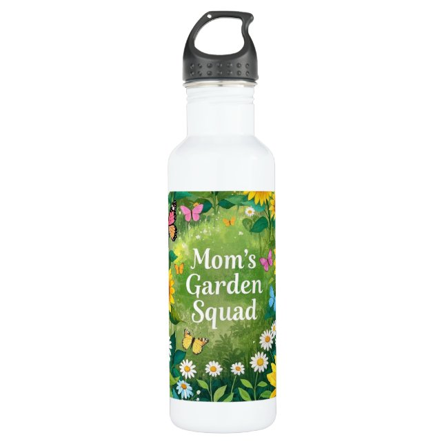 Botella De Agua Escuadrón del Jardín del Día de las Madres de Sunf (Anverso)