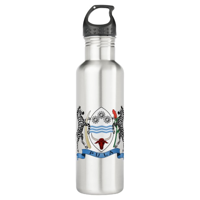 Botella De Agua Escudo de armas de Botswana (Anverso)
