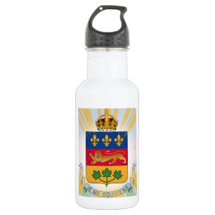 Botella De Agua Escudo de armas de Quebec