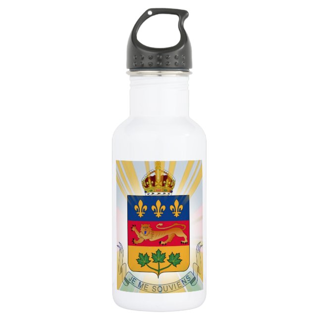 Botella De Agua Escudo de armas de Quebec (Anverso)