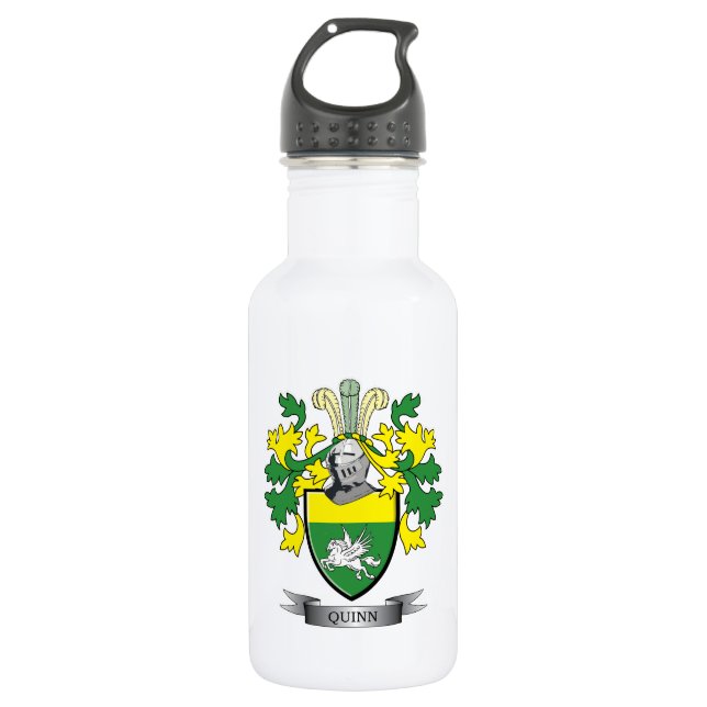 Botella De Agua Escudo de armas de Quinn (Anverso)