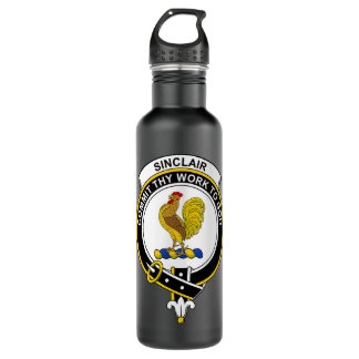 Botella De Agua Escudo de armas de Sinclair 