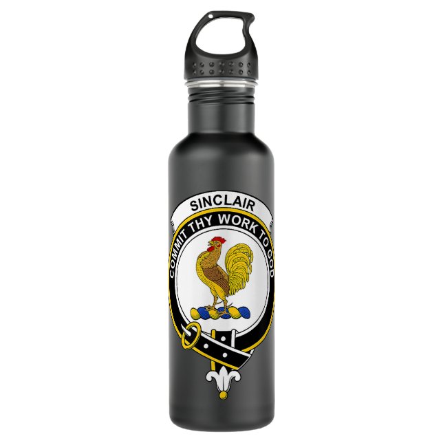 Botella De Agua Escudo de armas de Sinclair  (Anverso)