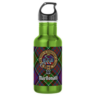 Botella De Agua Escudo de armas del Clan MacDonald de Clanranald s