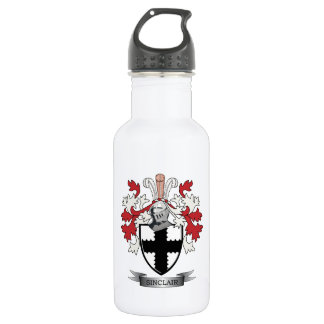 Botella De Agua Escudo de armas del escudo de la familia de