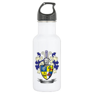 Botella De Agua Escudo de armas del escudo de la familia de