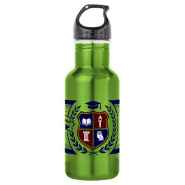 Botella De Agua Escudo de Cresta Académica Preppy Ivy League Perso