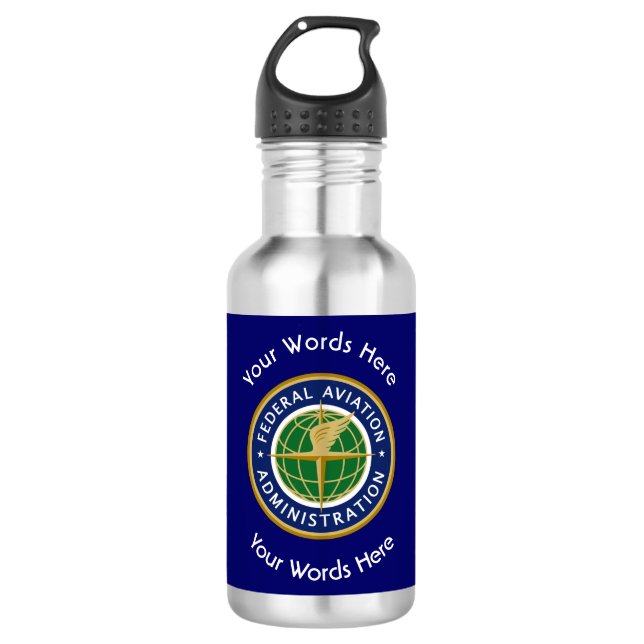 Botella De Agua Escudo de la Administración Federal de Aviación (Anverso)
