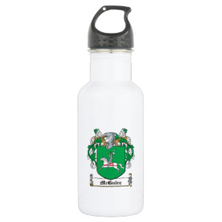 Botella De Agua Escudo de la familia de McGuire