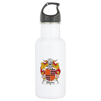 Botella De Agua Escudo de la familia de Ribeiro