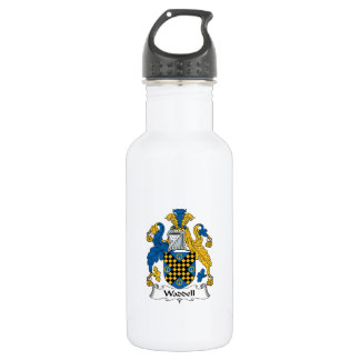 Botella De Agua Escudo de la familia de Waddell