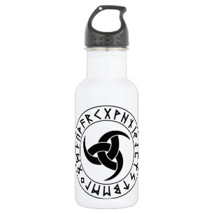 Botella De Agua Escudo de la runa de Odhroerir