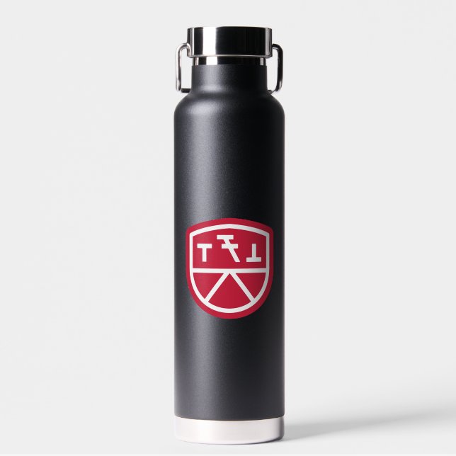 Botella De Agua Escudo de Phi Sigma Kappa (Delantero)