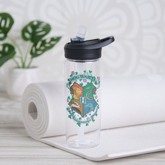 Botella De Agua ESCUDO floral HOGWARTS™ (Yoga)
