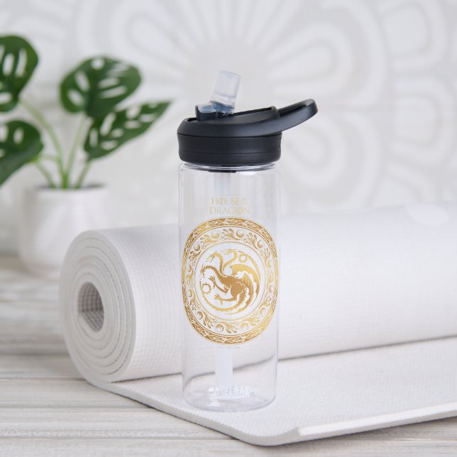 Botella De Agua Escudo Golden Targaryen (Yoga)