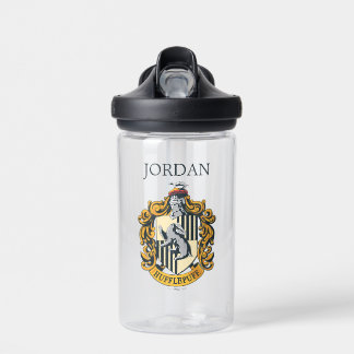Botella De Agua Escudo Hufflepuff | Añadir su nombre