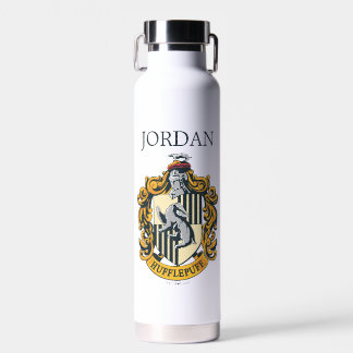 Botella De Agua Escudo Hufflepuff | Añadir su nombre