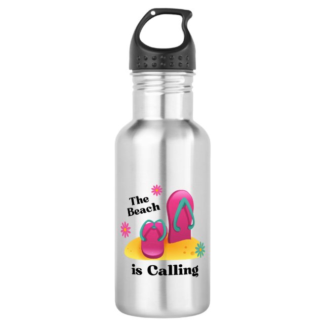 Botella De Agua Escuela de Adiós Playa de Verano (Anverso)