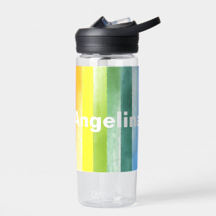 Botella De Agua Escuela de nombres de color de agua arco iris