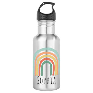 Botella De Agua Escuela infantil arco iris de moda y caprichosa pa