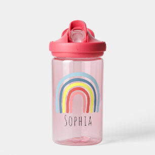 Botella De Agua Escuela infantil arco iris de moda y elegante para