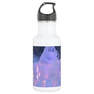 Botella De Agua Escultura del invierno de la nieve de la noche de