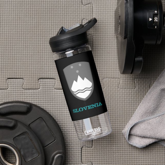 Botella De Agua Eslovenia Gimnasio y escudo de armas esloveno / ba (Gimnasio)