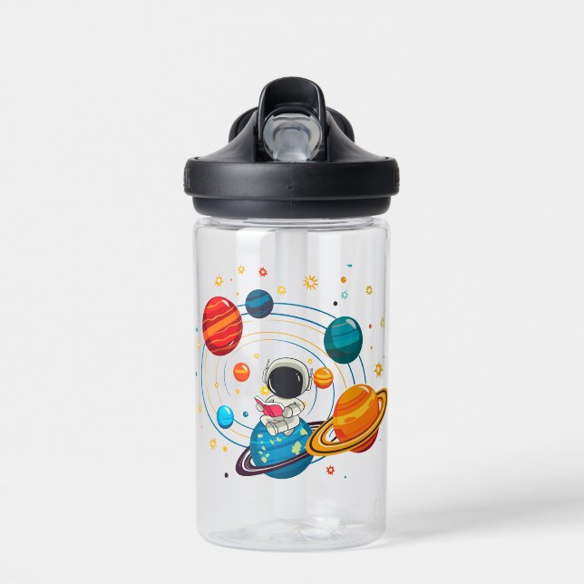 Botella de agua espacial linda para niños (Delante)