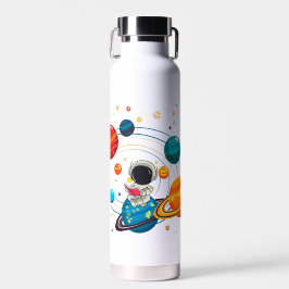 Botella de agua espacial linda para niños