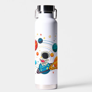Botella de agua espacial linda para niños